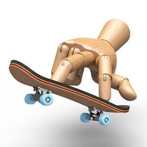Kit <span class=keywords><strong>de</strong></span> jouets <span class=keywords><strong>de</strong></span> skateboard pour débutants, planche en érable, ruban antidérapant en PU et outil pour apprendre facilement <span class=keywords><strong>les</strong></span> bases des figures - Product Image 6