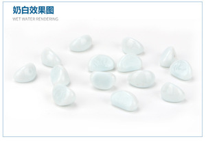 25kg/봉지 블루 글라스 자갈석 녹색 유약석 수족관 어항 장식 천연 석영석 및 크리스탈 - Product Image 5