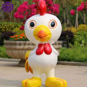 Lampe de dessin animé en forme de poulet du zodiaque chinois pour la décoration des fêtes et des festivals, lumières à motif 3D étanches IP65 pour les parcs et les espaces extérieurs - Product Image 2