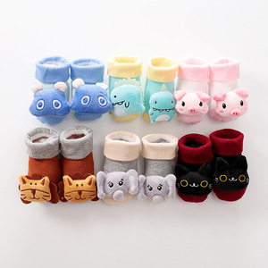 <span class=keywords><strong>Calcetines</strong></span> de dibujos animados <span class=keywords><strong>para</strong></span> bebé recién nacido, zapatos <span class=keywords><strong>para</strong></span> caminar, invierno, mantener el calor, <span class=keywords><strong>calcetines</strong></span> de suelo, gran oferta - Product Image 1