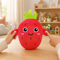 Jouet en peluche piano à rythme sensoriel Fraise, avec son tactile et induction corporelle, jouet éducatif musical pour enfants
