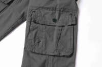 Celana Cargo Bermuda Jogger Ukuran Besar BAWANGCHENG, Anti Air, Katun Spandex, Bernapas, Enam Kantong, Pewarnaan Khusus