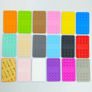 <b>Silicone</b> Suction Cup Holder Mobile Phone Accessories Custom Logo Non Slip Phone Suction Cup Mat Phone Selfie Grip Mount - Product Image 3
