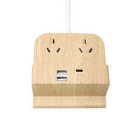 Multiprise avec support pour téléphone, protection contre les surtensions, rallonge, 10A, 2 prises AC, 2 USB-A, 1 USB-C, SAA