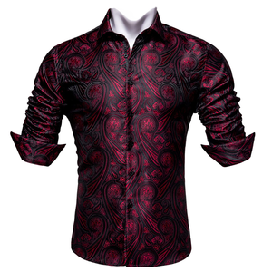 High Quality Custom Design Autumn Poplin Formal Casual Fashion Slim Fit Street Wear Long Sleeve <b>Men</b> Plus Size <b>Dress</b> Shirts - Product Image 6