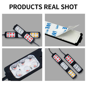 ไฟ LED DC12V/24V 12 ดวง 18 ดวง, ไฟโมดูลกระพริบสีแดงและสีน้ำเงิน, ไฟเตือน, ไฟสัญญาณรถบรรทุกและรถจักรยานยนต์ - Product Image 4