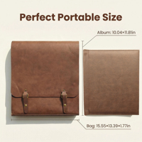 Álbum de Fotos Minimalista Moderno de Alta Calidad y Duradero, Cierre Magnético, Superficie de Cuero Suave, PU, Color Personalizado, Regalo Contemporáneo