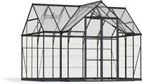 Serre de jardin moderne et spacieuse en aluminium et polycarbonate avec installation rapide et facile