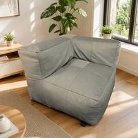 Canapé d'angle en cuir PU en forme de L avec housse amovible, chaise longue modulaire rembourrée de mousse pour salon et chambre à coucher
