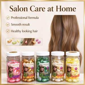 Cápsulas de Gel Suave para el Cabello, 60 Unidades, Suero Vitamínico para Reparar el Cabello Seco y Encrespado, Producto para el Cuidado del Cabello de Salón - Product Image 2