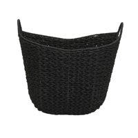 Panier de rangement rond en corde de papier tressée avec poignées, 14,2 po de diamètre x 17 po de largeur x 18 po de hauteur, organisateur domestique, vente en gros