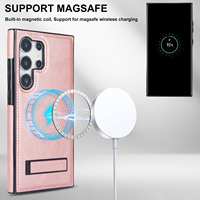 PU Lederen Crossbody Portemonnee Telefoonhoesje voor S25 Ultra/S25+/S25 S24 Ultra/S24+/S24 Mat Oppervlak Kaarthouder Verborgen