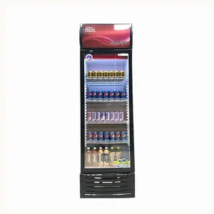 상업용 음료 냉장고 싱글 도어 업라이트 디스플레이 냉동고 냉장고