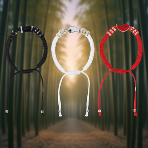 Bracelet en corde tressée à la main en forme de lune Tai Chi, bijou unisexe tendance, cadeau, bracelets en corde de chanvre - Product Image 2