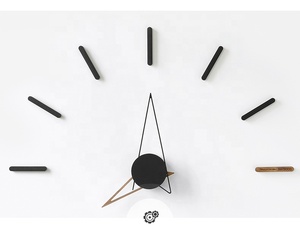 Emisdoog-Reloj de pared de cuarzo para decoración del hogar, cronógrafo moderno de estilo nórdico, con pegatina para decoración de sala de estar - Product Image 5