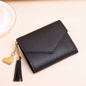 Custom Fashion Mini Coin Cute <b>Small</b> <b>Purse</b> PU Leather Short Women Wallet for Wholesale - Product Image 6