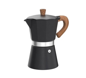 Bình pha cà phê Moka bằng nhôm Ý di động 150ml, 3 tách, dùng trên bếp, máy pha cà phê Espresso, máy pha cà phê kiểu Percolator, máy pha cà phê Espresso bằng kim loại - Product Image 2