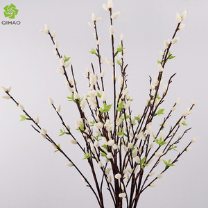 Branches d'Saule Argenté Artificielles en Plastique Blanc Haute Simulation pour Décoration de Mariage, Maison, Accessoires du Nouvel An et Arrangements Floraux - Product Image 5