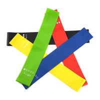 Ensembles de mini bandes de résistance en boucle de latex avec logo personnalisé bande extensible portable de gymnastique fitness yoga pour musculation pochette emballée