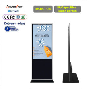Pantalla Táctil Antideslumbrante 2K 4K Totem de 55 y 65 Pulgadas, Kiosco con Pantalla LCD para <span class=keywords><strong>Publicidad</strong></span> en Interiores - Product Image 1