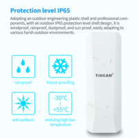 Puente Inalámbrico TiNCAM Smart 5.8G 900Mbps 5km, Punto de Acceso Inalámbrico POE, Puente Inalámbrico Punto a Punto para Exteriores