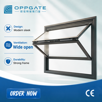 Fenêtre pliante à ouverture vers l'extérieur en aluminium, certifiée CE, à rupture de pont thermique, double vitrage, sur mesure