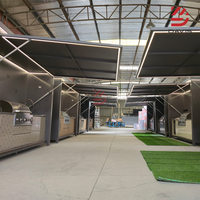 Cuisine extérieure modulaire pour jardin, armoires en acier inoxydable avec barbecue, évier, îlot de rangement, comptoir et ensemble d'armoires