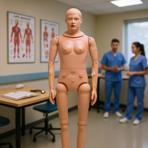 หุ่นจำลองการพยาบาลขนาดเท่าคนจริง ทำจาก PVC สำหรับฝึกการดูแลร่างกาย ใช้สำหรับการศึกษาทางวิทยาศาสตร์การแพทย์ - Product Image 2