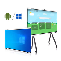 Pizarra Electrónica Táctil Inteligente Multimedia de 75 Pulgadas para Educación Infantil, Pantalla Táctil para Conferencias