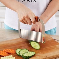 Coupe-légumes multifonctionnel en acier inoxydable écologique de haute qualité avec poignée pour la préparation de frites