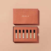 Boîte d'emballage personnalisée pour échantillons de parfum de 2 ml, coffret découverte, 5 flacons, boîte cadeau en papier, logo OEM, MOQ 500