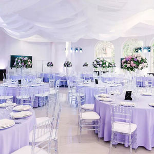 Sillas de plástico Chiavari apilables transparentes de resina de cristal transparente al por mayor de fábrica 2025 para eventos y bodas - Product Image 4