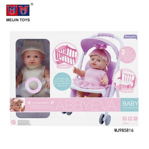 Lit de poupée <span class=keywords><strong>pour</strong></span> bébé avec musique, jouets et 4 sons IC et fonction pipi - Product Image 5