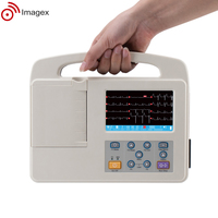 Máquina EKG portátil Simulador de máquina ECG de 12 derivaciones para electrocardiograma