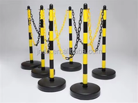 Chaîne de barrière en plastique noir Daimei BE-B101 pour la sécurité routière