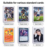 Protège-cartes rigides sans acide pour la protection des cartes à collectionner, taille standard 35PT, porte-cartes transparents pour cartes de baseball PKM