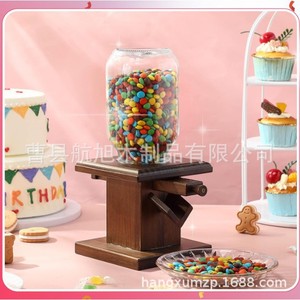 Distributeur de bonbons en bois, pot de 24 oz, jouet pour enfants, nouveauté pour fête d'anniversaire - Product Image 4