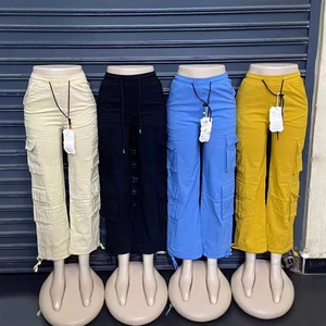 Pantalones Vaqueros Clásicos Casuales de Moda al por Mayor para <span class=keywords><strong>Mujer</strong></span>, Pantalones Acampanados de Cintura Alta, Entrega Aleatoria Mixta - Product Image 6