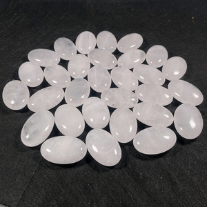 Pierres de cristal de quartz naturel transparent ovales Huiying pour compresse chaude, pierres de guérison, décorées, artisanat en pierres semi-précieuses - Product Image 6