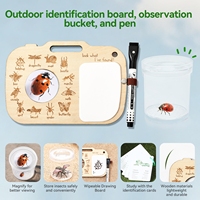 Kit de Explorador de la Naturaleza para Niños con Tablero de Caza del Tesoro, Juguetes de Aventura al Aire Libre para Niños y Niñas, Set Educativo de Aprendizaje STEM