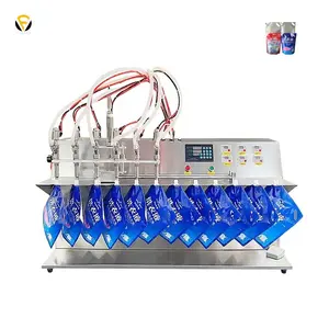 Máquina de enchimento de saco de pé 6 FillinMachine Máquina de enchimento de líquido Máquina de enchimento de pasta de feijão medição precisa