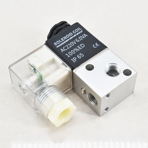3V1-06 Vanne pneumatique à contrôle micro directionnel 1/8 pouces 3/2 voies Mini solénoïde AC220V DC24V AC110V DC12V 3V1-06 Valve - Product Image 6