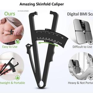 เครื่องวัดไขมันในร่างกาย เครื่องมือวัดไขมัน พลาสติก ABS เครื่องติดตามฟิตเนสสำหรับทุกเพศ สำหรับการตรวจสอบองค์ประกอบร่างกาย - Product Image 4