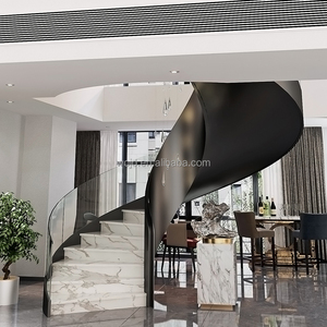 <span class=keywords><strong>Escalier</strong></span> en colimaçon contemporain pour application intérieure pour les appartements de musée de bibliothèque de villa-en bois - Product Image 4