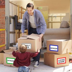 Large Blank <b>Moving</b> <b>Box</b> Labels 160 Sheets 8 Color Coding Stickers For Home Kitchen Storage <b>Box</b> Organization - Product Image 5