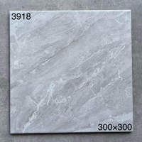 Carreaux de sol en briques anciennes 300x300mm gris mat antibactériens antidérapants en céramique pour villa, hall, salle de bain, cuisine, intérieur