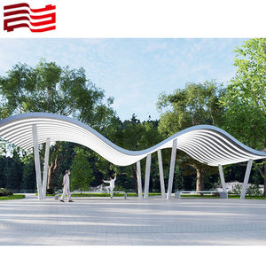 Pérgola de estructura de acero con aleación de aluminio para jardín al aire libre - Product Image 2