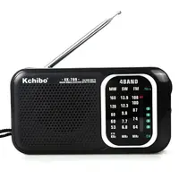 Kchibo receptor de banda universal para tv, KK-789 fm mw sw tv 4 band rádio portátil com fone de ouvido jack