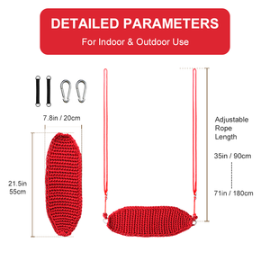 Ropecube bán buôn tay dệt kim trẻ em <span class=keywords><strong>Swing</strong></span>-điều chỉnh trong nhà/ngoài trời cây <span class=keywords><strong>Swing</strong></span> với bền dây thừng, dễ dàng cài đặt, lưới <span class=keywords><strong>Swing</strong></span> - Product Image 2