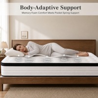 Matelas en mousse à mémoire de forme pour appartement, personnalisé en provenance de Chine, taille King, avec surmatelas, fermeté moyenne, compressé, respirant, pour usage domestique